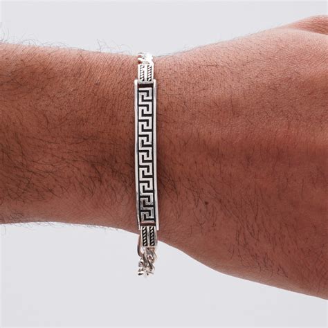 bracelet for men versace|silver Versace bracelet men.